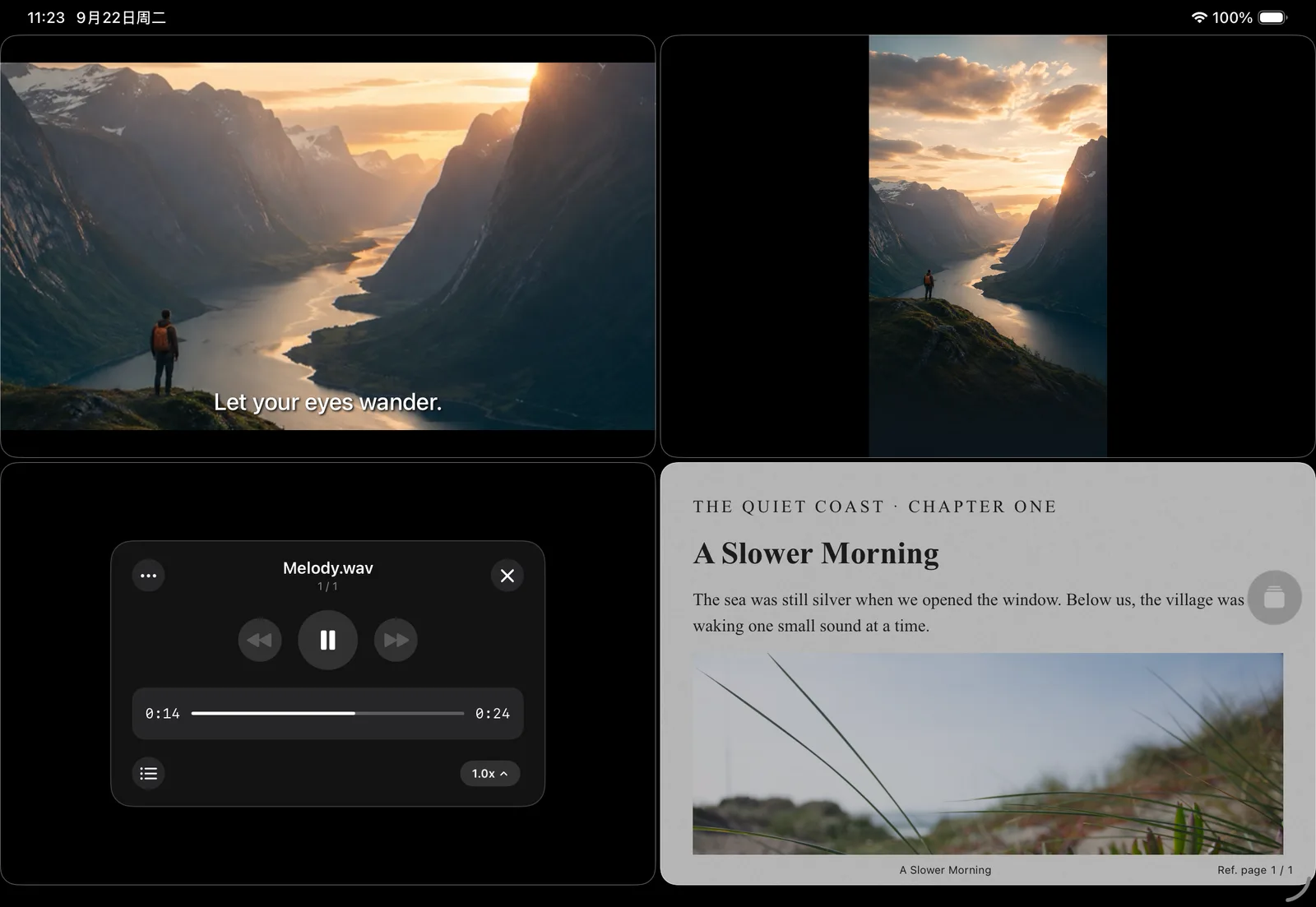The iPad multitasking workspace — FileBox